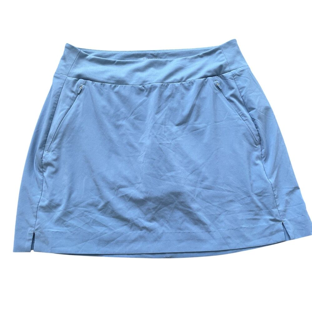Athleta Soho Skort Sz 10 Blue Pockets Active Pickleball Tennis Hiking Outdoors